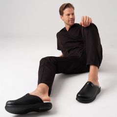 Siyah Erkek Klasik Sabo Terlik (40-45)