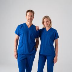 Sax Blue Dr. Greys Best Lycra Scrubs Set