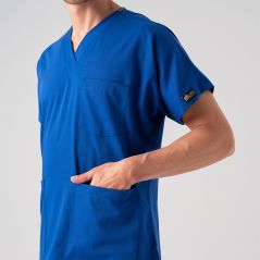Sax Blue Dr. Greys Best Lycra Scrubs Set