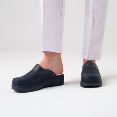 Navy Blue Plus Prestige Women's Sabo Slippers
