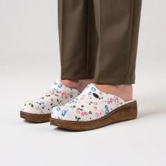VivaColor Patterned Women's Sabo Slippers