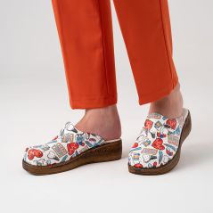 VivaColor Patterned Women's Sabo Slippers