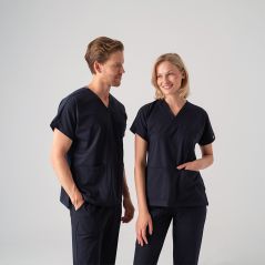 Navy Blue Dr. Greys Best Lycra Scrubs Set