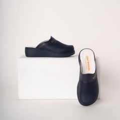 Navy Blue Plus Prestige Women's Sabo Slippers