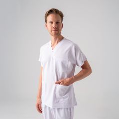 White Dr. Greys Best Lycra Scrubs Set