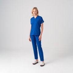 Sax Blue Dr. Greys Best Lycra Scrubs Set