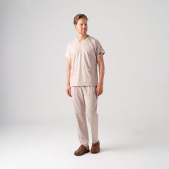 Cream Dr. Greys Best Lycra Scrubs Set