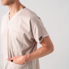 Cream Dr. Greys Best Lycra Scrubs Set