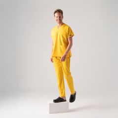 Men's Leather Gold Sabo Slippers