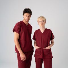 Burgundy Dr. Greys Best Lycra Scrubs Set
