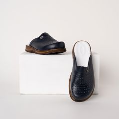 Men's Leather Gold Sabo Slippers