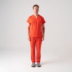 Orange Dr. Greys Best Lycra Scrubs Set