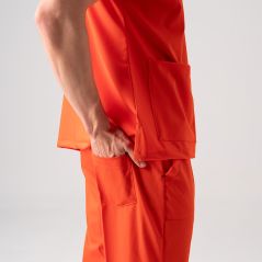 Orange Dr. Greys Best Lycra Scrubs Set