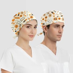 Atomik Desenli Bone (Cotton Likra Kumaş)