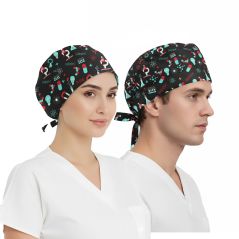 Deney Dünyası Desenli Bone (Cotton Likra Kumaş)
