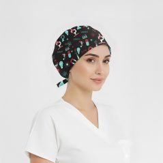 Deney Dünyası Desenli Bone (Cotton Likra Kumaş)