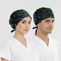 Treasure Hunt Patterned Cap (Cotton Lycra Fabric)