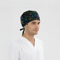Treasure Hunt Patterned Cap (Cotton Lycra Fabric)