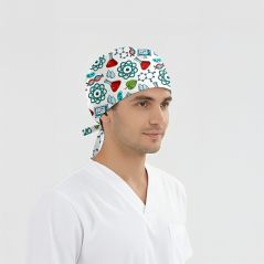 Hypothesis Patterned Cap (Cotton Lycra Fabric)