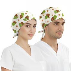 Turtle Dream Patterned Cap (Cotton Lycra Fabric)