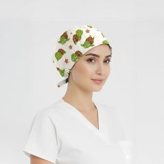 Turtle Dream Patterned Cap (Cotton Lycra Fabric)