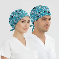 Carnival Patterned Cap (Cotton Lycra Fabric)