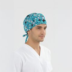 Carnival Patterned Cap (Cotton Lycra Fabric)