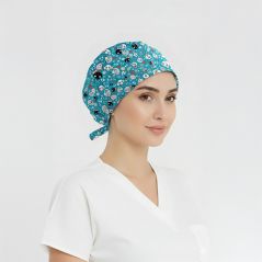 Carnival Patterned Cap (Cotton Lycra Fabric)