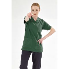 Avcı Yeşili Silva Lüks Likralı Tek Üst