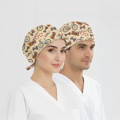 Nostalji Desenli Bone (Cotton Likra Kumaş)