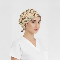 Nostalji Desenli Bone (Cotton Likra Kumaş)