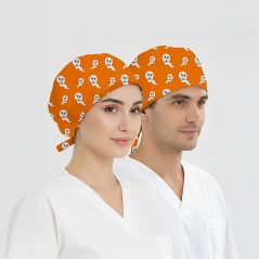 Sevimli Hayalet Desenli Bone (Cotton Likra Kumaş)
