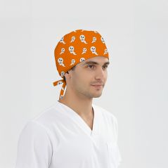 Sevimli Hayalet Desenli Bone (Cotton Likra Kumaş)