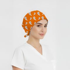 Sevimli Hayalet Desenli Bone (Cotton Likra Kumaş)
