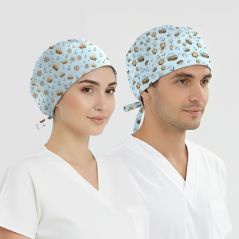 Yelken Dümeni Desenli Bone (Cotton Likra Kumaş)