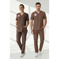 Diğer Sağlık Meslek Mensupları Forması Alt Üst Scrubs Takım (Sağlık Bakanlığı 2025 Standartlarıyla Uyumlu)-Friar Brown