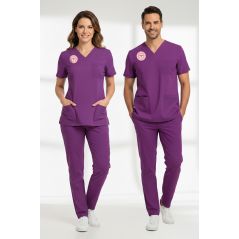 Ebe Forması Alt Üst Scrubs Takım (Sağlık Bakanlığı 2025 Standartlarıyla Uyumlu)-Byzantium
