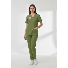 Eczacı Forması Alt Üst Scrubs Takım (Sağlık Bakanlığı 2025 Standartlarıyla Uyumlu)-Grasshopper