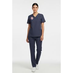 Hemşire Forması Scrubs Likralı Takım Sağlık Bakanlığı Uyumlu-Patriot Blue