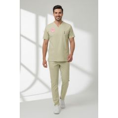 Teknisyen-Tekniker -Tıbbi Sekreter Forması Scrubs Likralı Takım Sağlık Bakanlığı Uyumlu-Moth