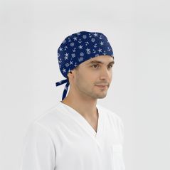 Çapa Desenli Bone (Cotton Likra Kumaş)