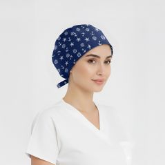 Çapa Desenli Bone (Cotton Likra Kumaş)