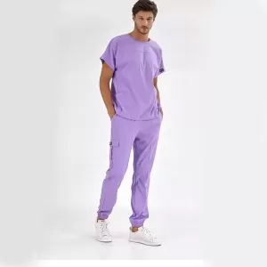 Lila Basic Lüks Likra Takım