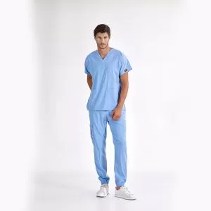 Açık Mavi Jogger Lüks Likralı Greys Takım