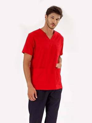 Rotes Silva Luxus-Elastik-Oberteil