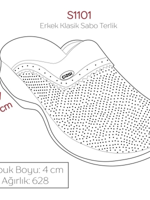 Lacivert Erkek Doktor Hemşire Medikal Klasik Delikli Sabo Terlik