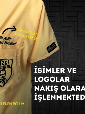 Avcı Yeşili Dr. Greys Doktor Hemşire Medikal Scrubs Takım Terikoton Kumaş