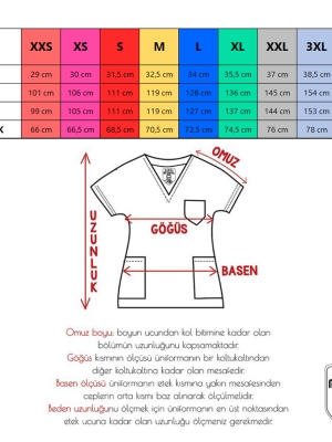 Avcı Yeşili Dr. Greys Doktor Hemşire Medikal Scrubs Takım Terikoton Kumaş