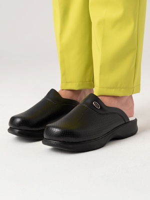 Black Women's Doctor Nurse Medical Classic Perforated Clogs