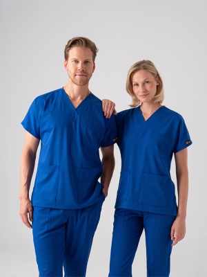Saks Mavisi Dr. Greys Doktor Hemşire Medikal Scrubs Takım Best Likralı Kumaş